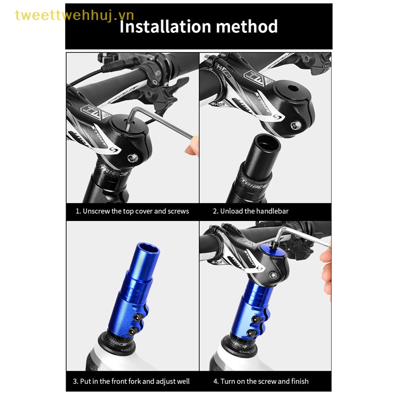Tweehuj Phuộc Nối Dài Nâng Chiều Cao Tay Lái Xe Đạp 120mm vn