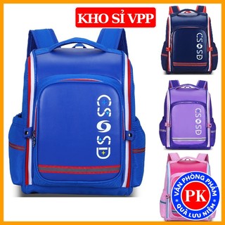 Balo học sinh kiểu Nhật dáng hộp chất liệu da PU siêu bền chống thấm nước, bảo vệ cột sống E463