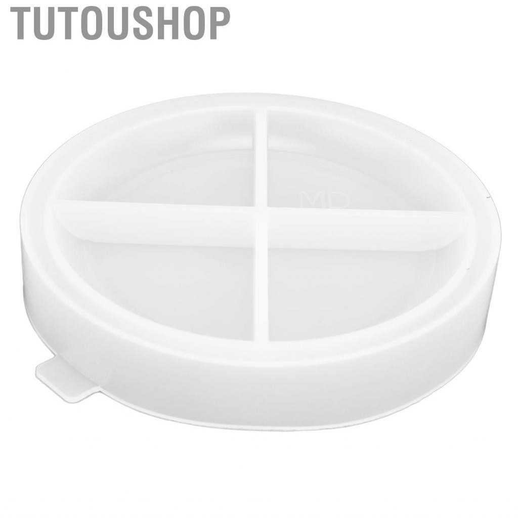 Tutoushop Silicone Mold DIY Small Round  Dripping Tray Storage Box Setting Table