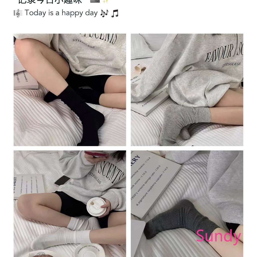 Thời Trang Vớ Màu Trơn Phong Cách Xuân Thu Cho Nữ