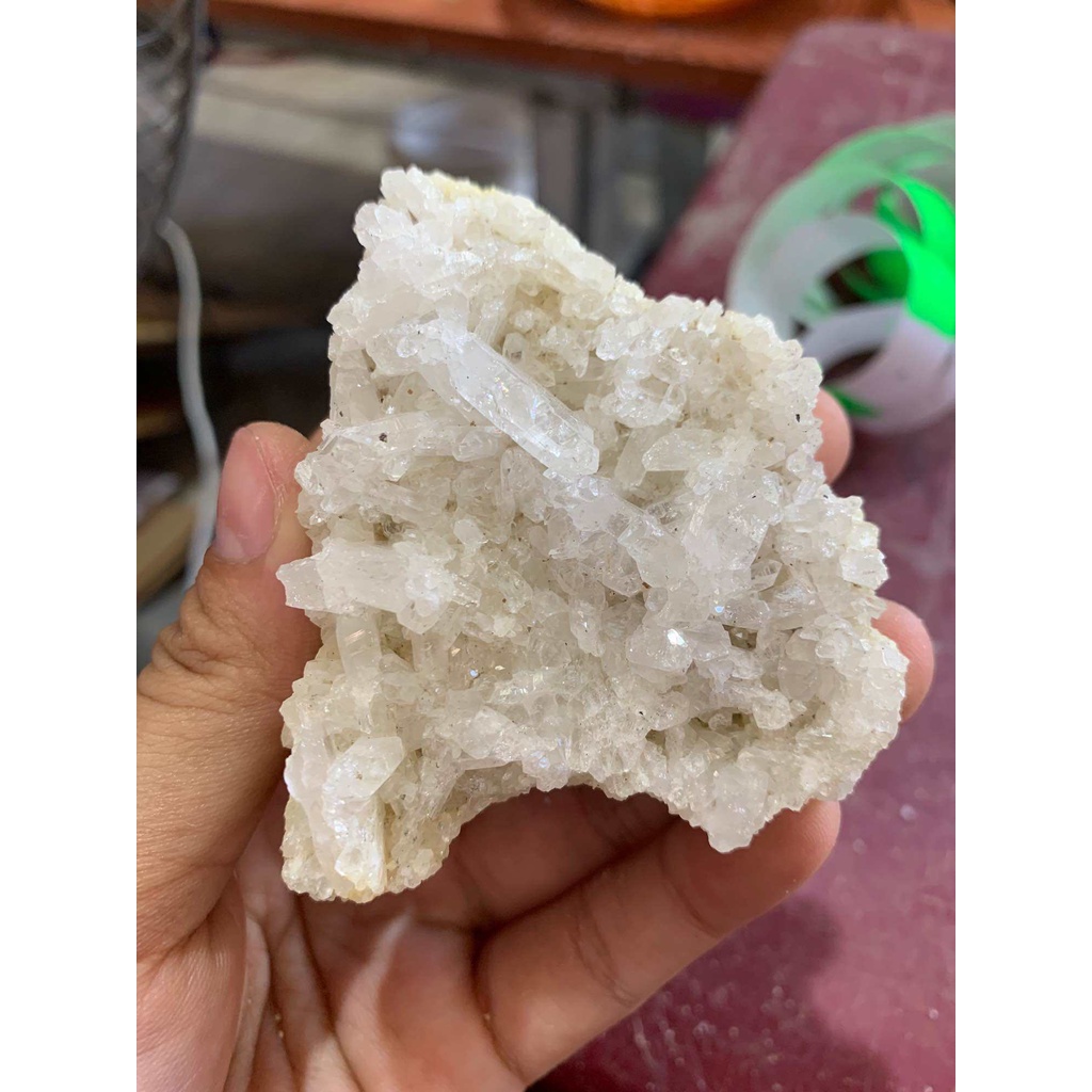 Đá thạch anh trắng nguyên bản thô dùng trang trí nhà cửa thanh tẩy năng lượng