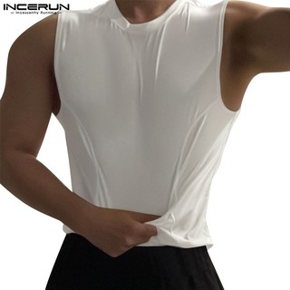 Áo ba lỗ cổ tròn nam incerun