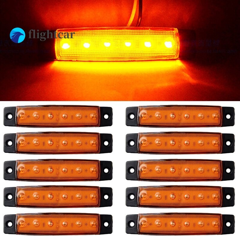 Set 2 Đèn led 6 Bóng 12 / 24v 6 smd Chuyên Dụng Cho Xe Hơi Xe Tải