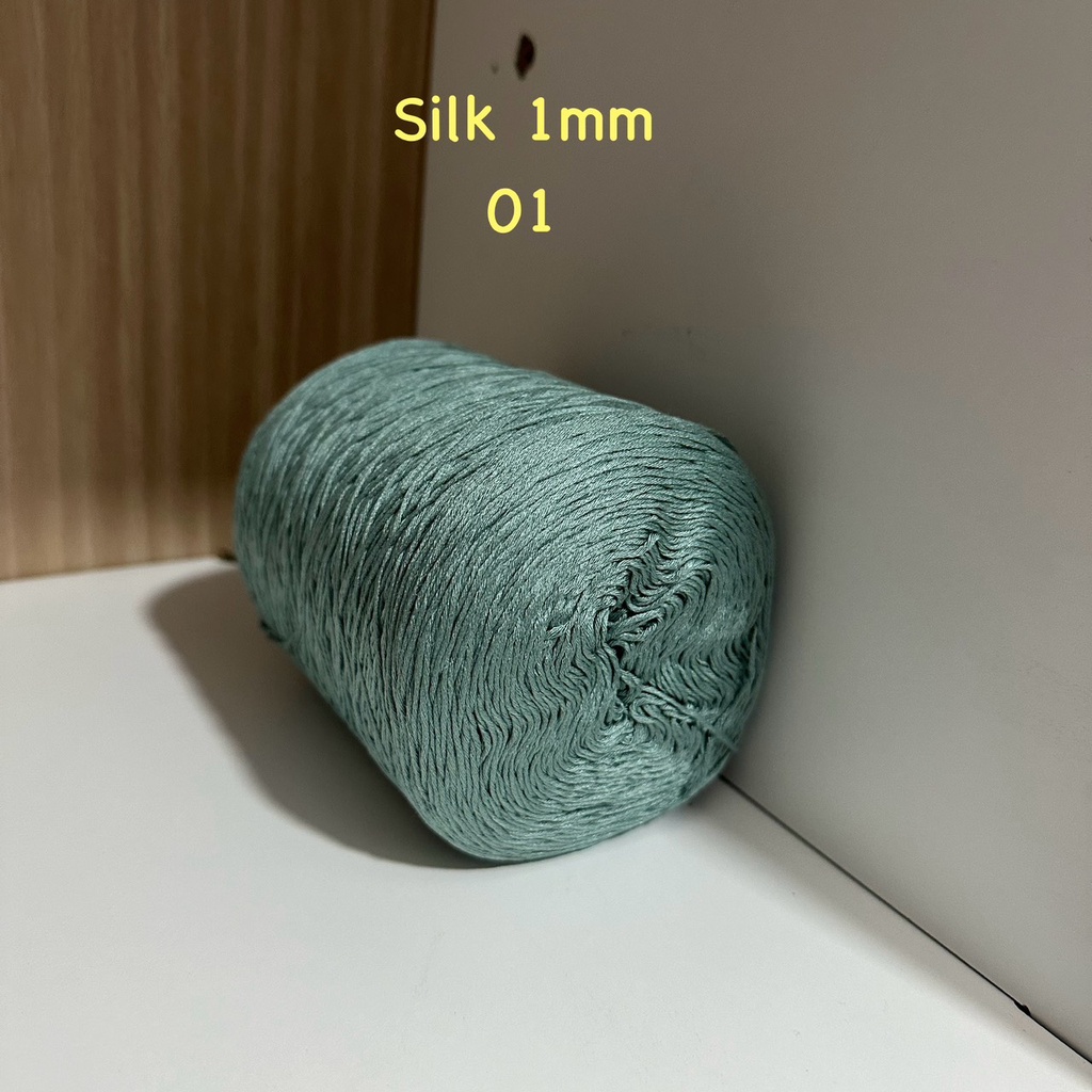 Sợi 100% Silk, 1mm, 300g, Chouihandmade, đan móc áo, váy