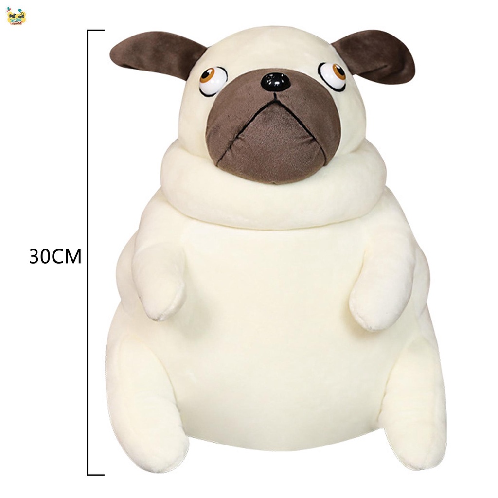 Gối Ôm Nhồi Bông Hình Chú Chó pug Đáng Yêu Thân Thiện Với Môi Trường