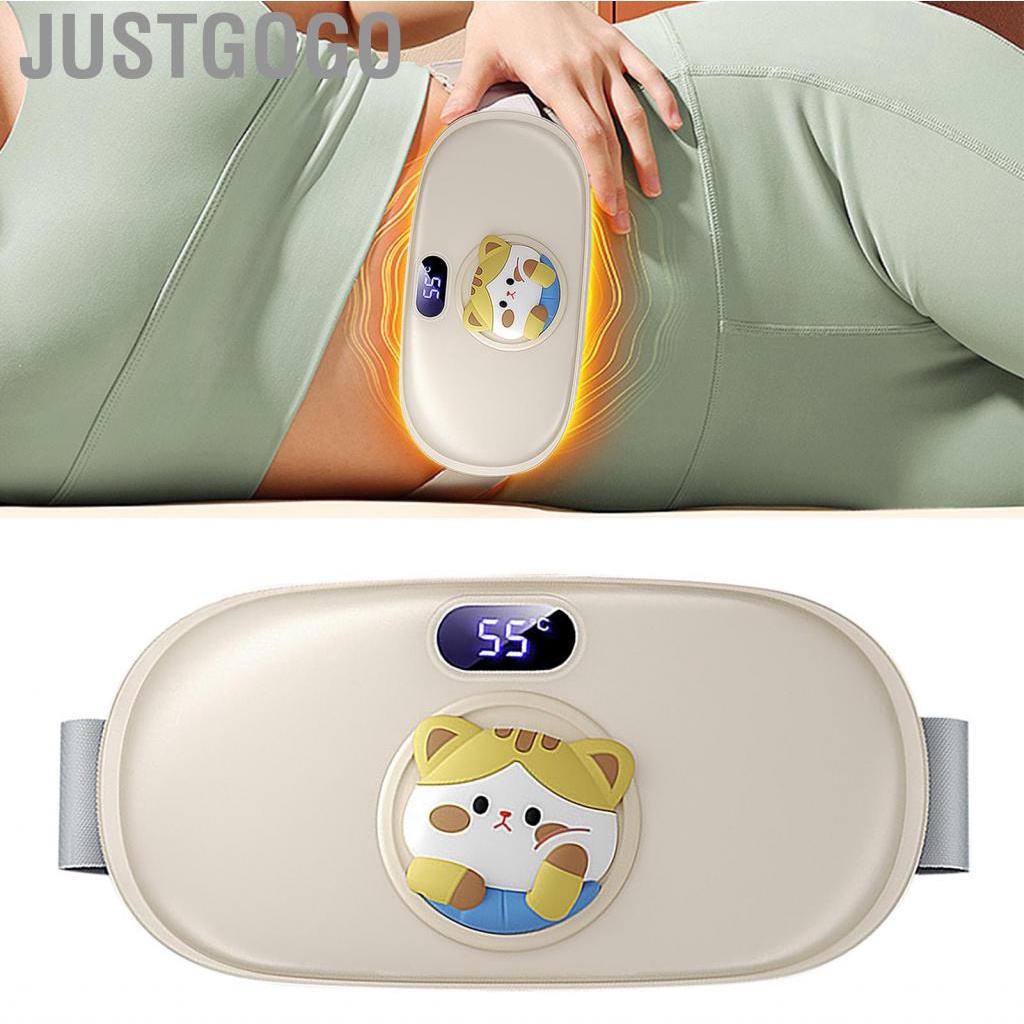 Justgogo Dysmenorrhea Heating Pad   Function Intelligent Temperature Control Fast Electric Uterus Warming Belt for Menstrual Period