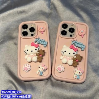 Phù Hợp Ốp Điện Thoại Hình kitty Cho iphone 11 12 pro max x xr xs max se 7 plus 8 plus 13 pro max 14 pro max