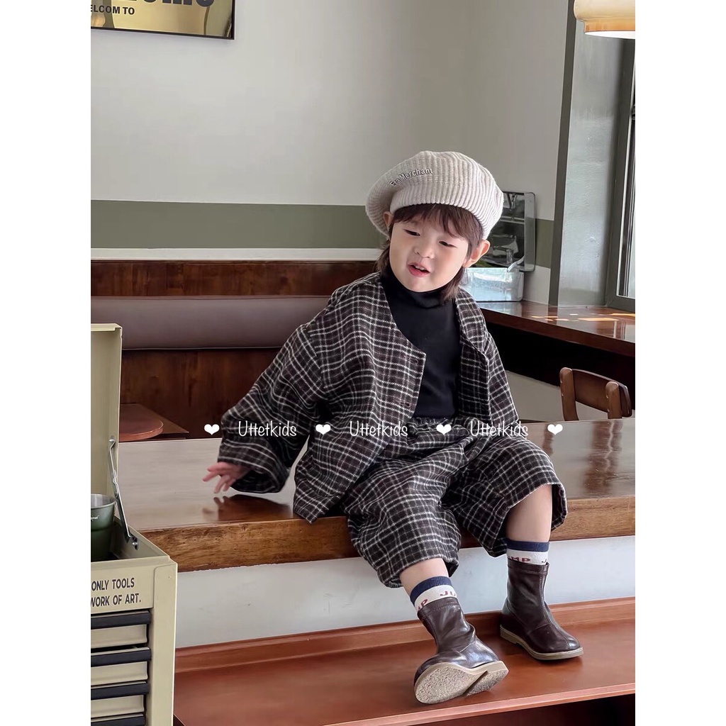 MŨ NỒI LEN ERA PHONG CÁCH HÀN QUỐC CHO BÉ GÁI VÀ BÉ TRAI VÀNH 49-53CM