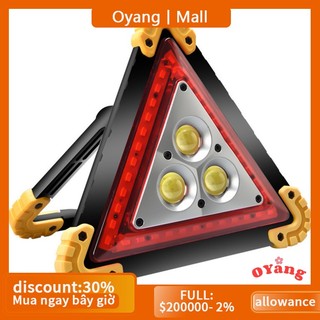 Đèn led 10w hình tam giác cảnh báo an toàn khẩn cấp sạc usb