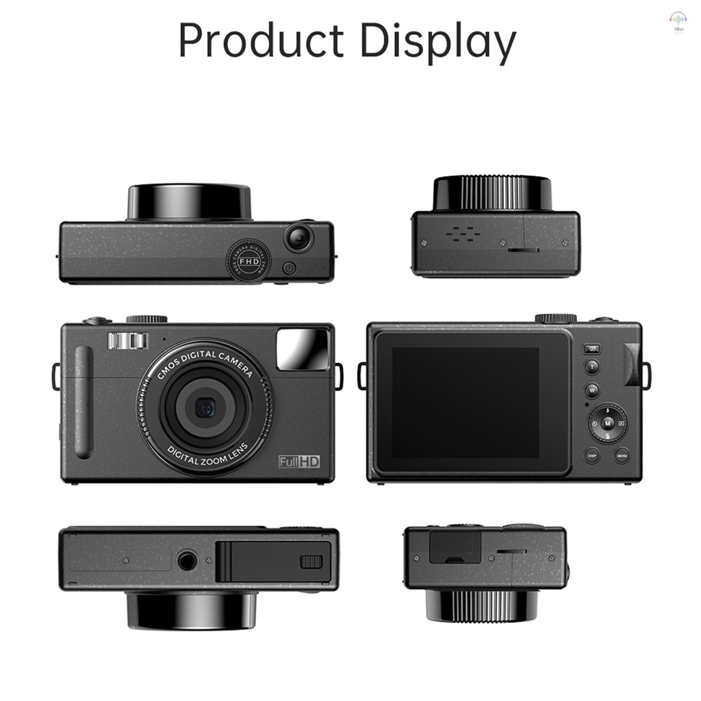 Aneng Máy Quay Kỹ Thuật Số andoer 1080p 48mp 3.0 inch tft lcd 16x Nhỏ Gọn Chống Rung Tự Động Lấy Nét Chất Lượng Cao