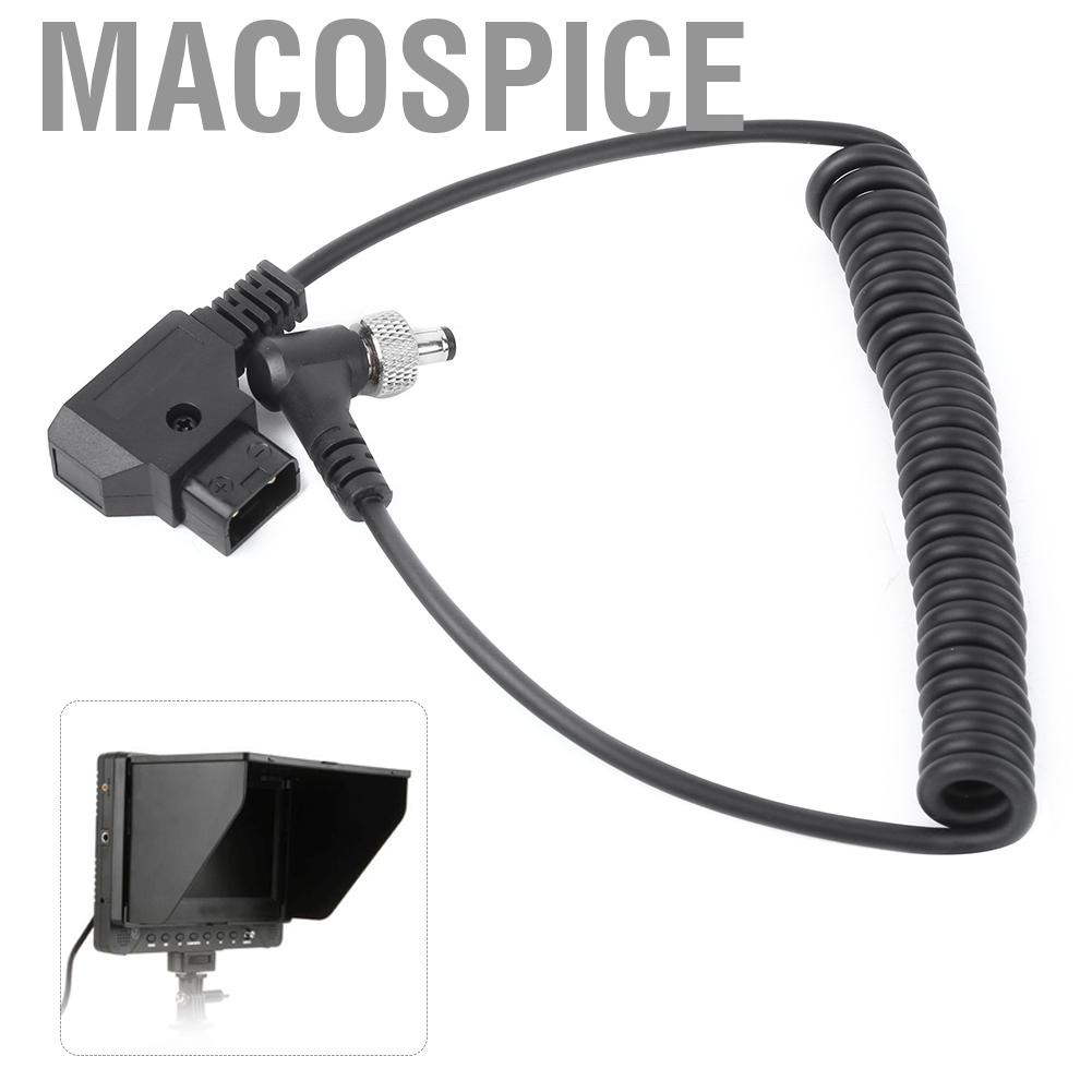 Macospice D‑TAP Plug To DC Port  Supply Cable Plastic Black Spring Power Wire