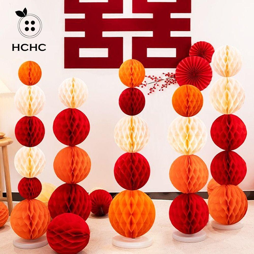 HCHC Lồng Đèn Giấy Tổ Ong Chúc Mừng Năm Mới May Mắn