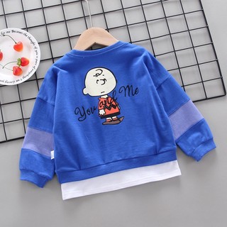 Áo thun cotton màu trơn dễ phối đồ thời trang cho bé trai