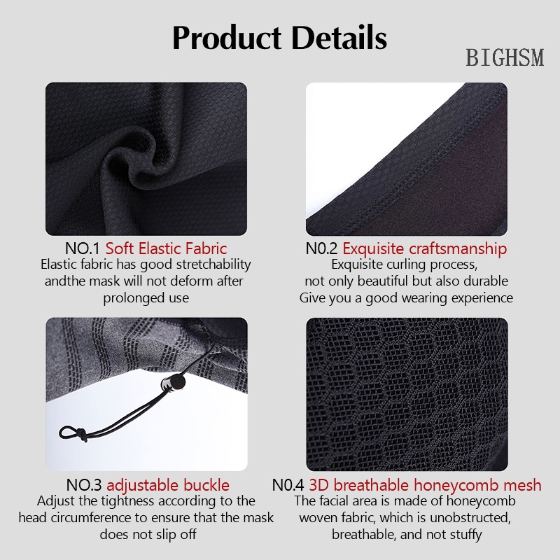 Mũ Trùm Đầu Đi Xe Đạp Kèm Mặt Nạ Giữ Ấm Chống Gió Mùa Đông