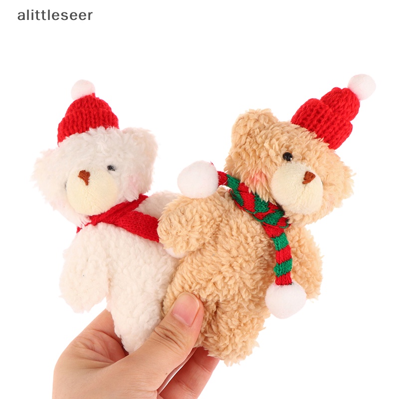 Er Móc Khóa Gấu Bông Giáng Sinh Dễ Thương Khăn Choàng Cổ Dài Dệt Kim Trang Trí Ba Lô n