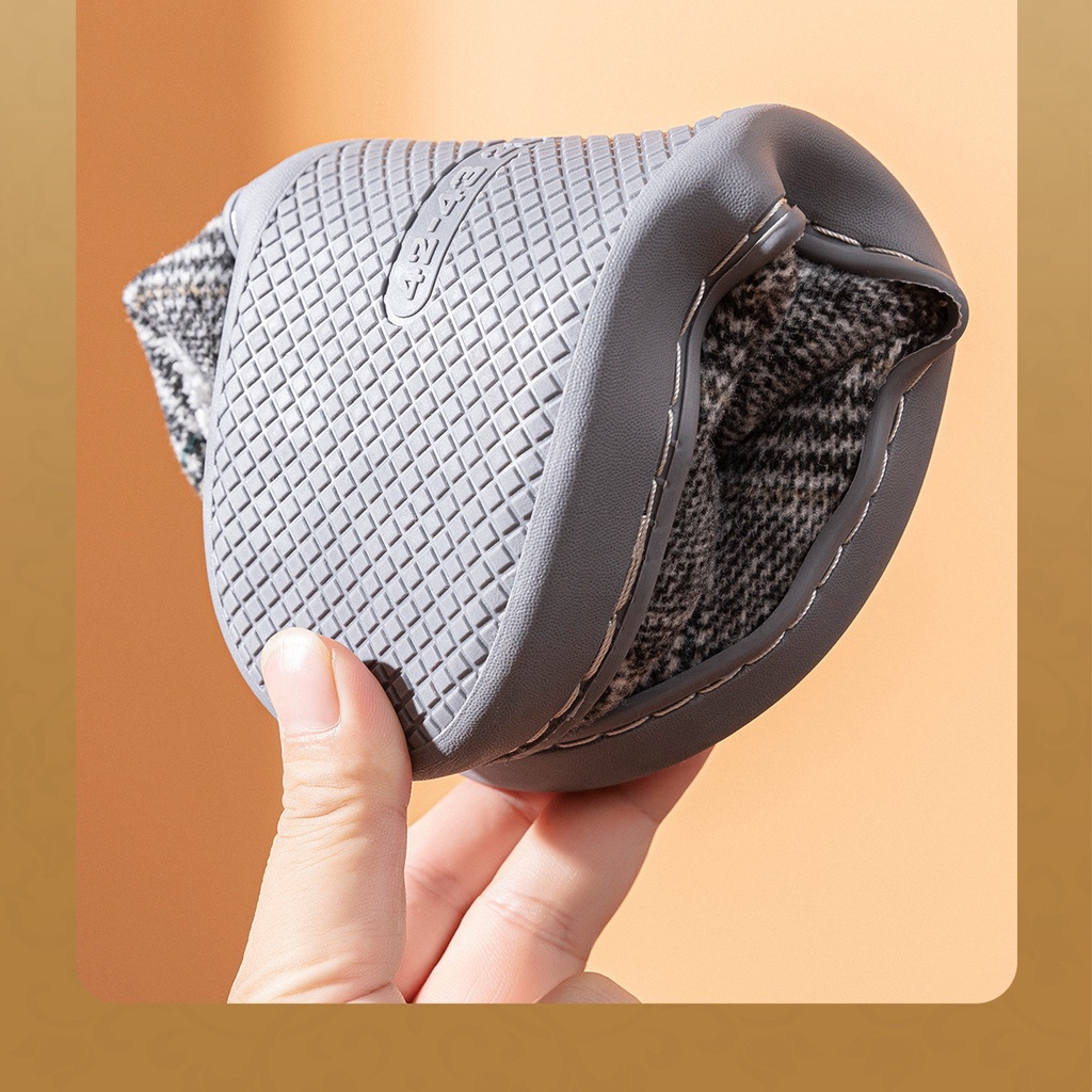 Dép Bông Đi Trong Nhà Đế Dày Chống Trượt Phong Cách Mới 2023 Cho Nam