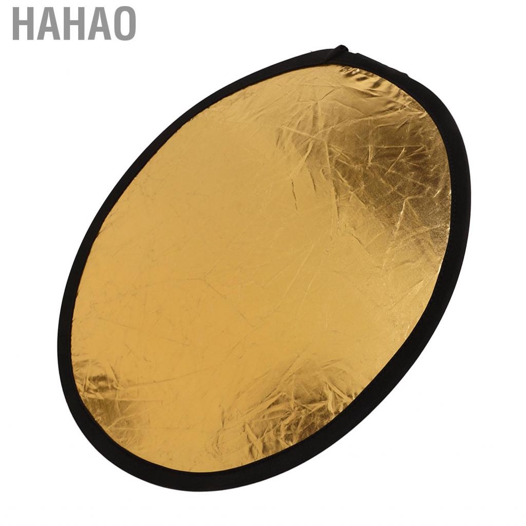Hahao Photo Reflector  Disc Light Portable Gold Silver 11.8 Inch for Studio