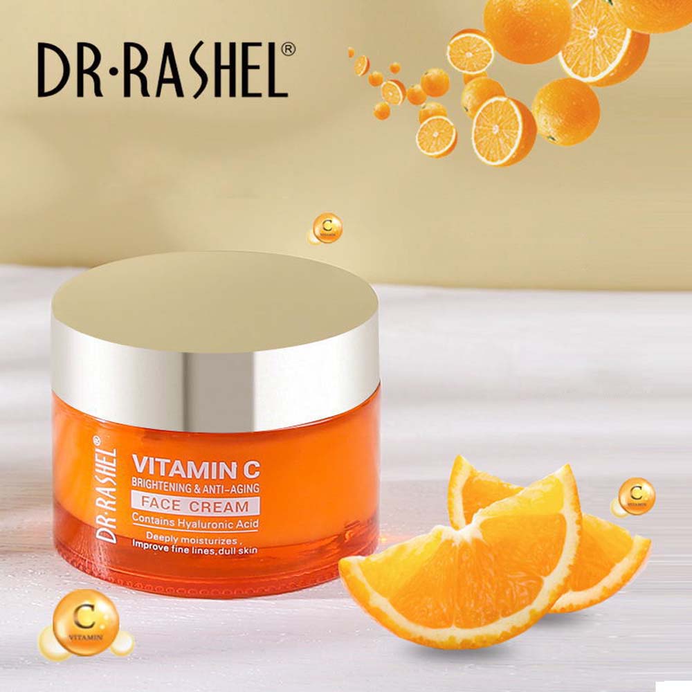 DR.RASHEL VITAMIN C BRIGHTENING & ANTI - AGING FACE CREAM VITAMIN C CREAM WHITENING CREAM WHITENING KRIM