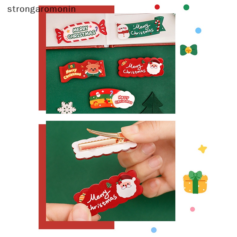 Kẹp Tóc Hình Kẹo Giáng Sinh Dễ Thương Cho Bé Gái