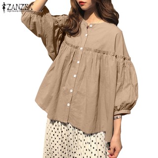 Zanzea áo kiểu tay phồng trễ vai phong cách hàn quốc dành cho nữ