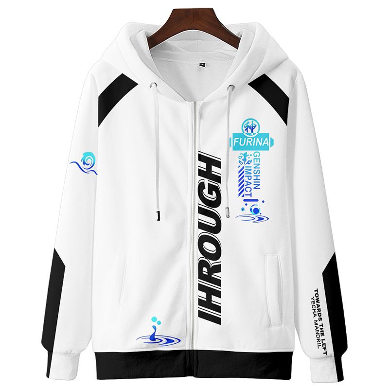 Áo Khoác hoodie Có Khóa Kéo In Họa Tiết 3d Phong Cách hip hop Cho Nam Nữ