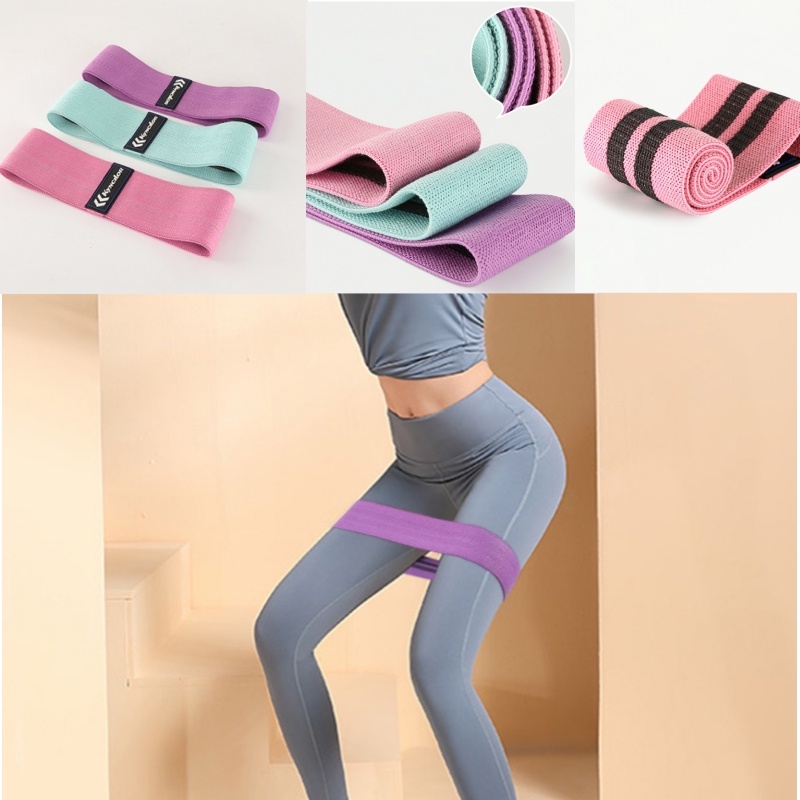 Dây Đàn Hồi Kháng Lực Tập Mông Miniband vải,dễ dàng tập ở nhà-BOMME