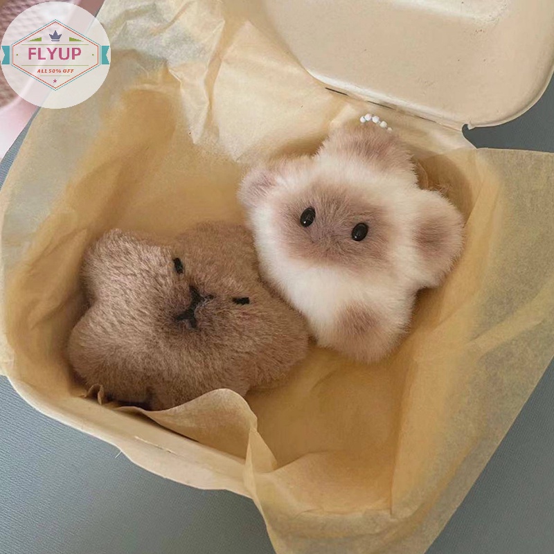Flyup Búp Bê Nhồi Bông capybara Ngôi Sao Mềm Mại Có Móc Khóa Trang Trí Ba Lô / Túi Xách / Xe Hơi vn