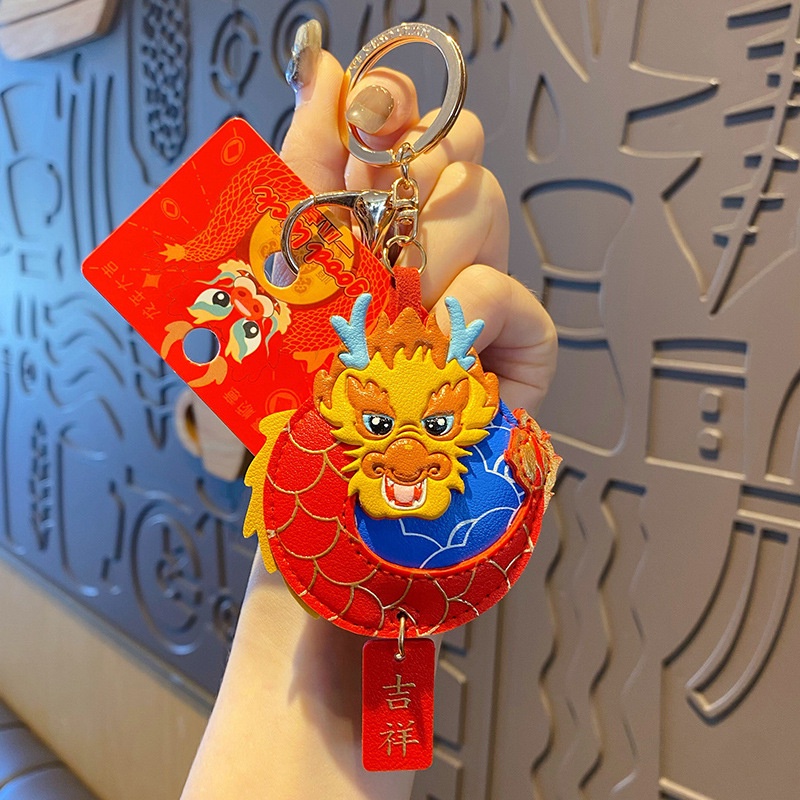 Móc Khóa Da Hình Rồng Năm Mới