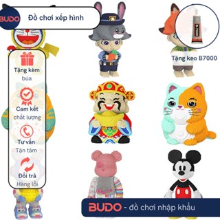  LEG O Siêu to 91cm Đồ Chơi Lắp Ráp Mô Hình Doraemon Doremon Thần tài Bearbrick Thỏ và cáo Zootopia Cỡ Lớn 1m 100cm 