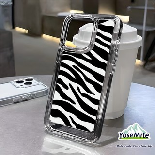 Case iPhone Đen sọc rõ ràng in băng túi khí TPU trường hợp điện thoại iphone14 13 12 11 pro max8 7 plus x xr xs 6 6s se 2020