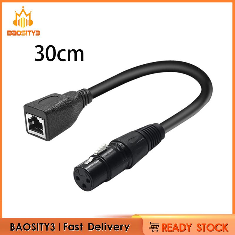Cáp Chuyển Đổi xlr 3 pin rj45 xlr female Sang rj45 30cm