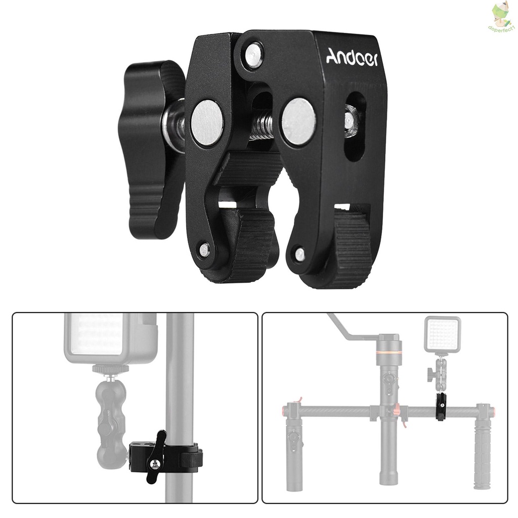 Andoer Kìm Kẹp Càng Cua Với Lỗ Vít 1 / 4 inch Và 3 / 8 inch Đến-1120