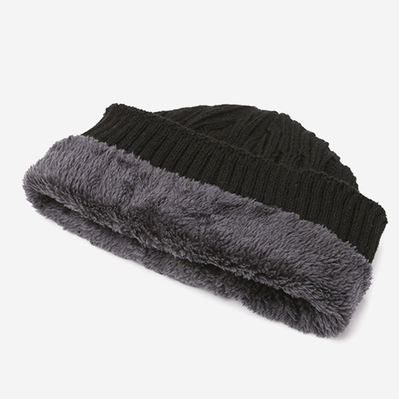 Deamos set Mũ Len Và Găng Tay Lót Lông Cừu Giữ Ấm Có Thể Chạm Màn Hình Cảm Ứng