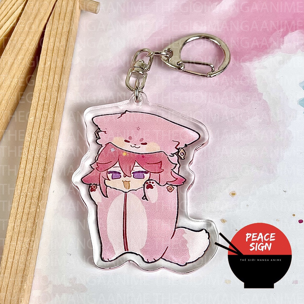 Móc khóa GENSHIN IMPACT game quà tặng chibi mica anime xinh xắn arcylic dễ thương