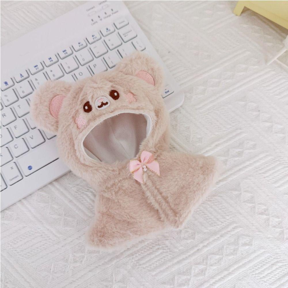 Uumir Áo Choàng Lông Nhung 10cm Hình Động Vật Hoạt Hình Thay Đổi Màu Trang Phục Cho Búp Bê