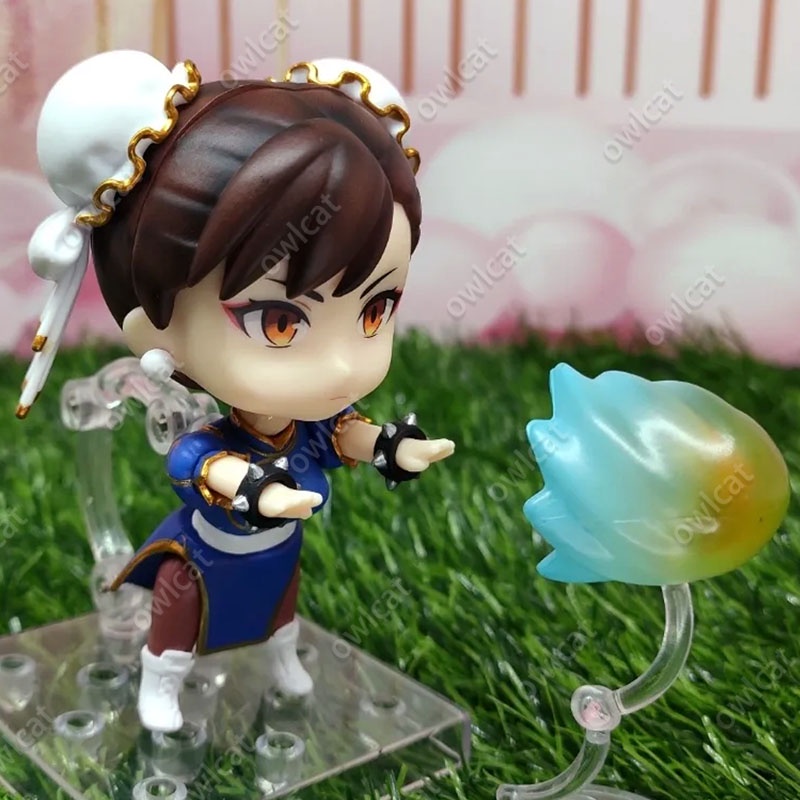 Mô Hình Nhân Vật Street Fighter Chun-Li  10cm 1993# SF Action Figure Kungfu Girl Cheongsam Chi-pao ICPO Police PVC Packed in Box Model Capcom Nendoroid