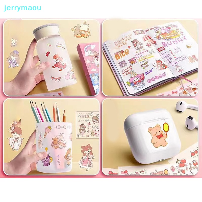 50 Miếng Dán anime pet Chống Thấm Nước Không Cắt Hình Dễ Thương Cho Học Sinh Và Bé Gái
