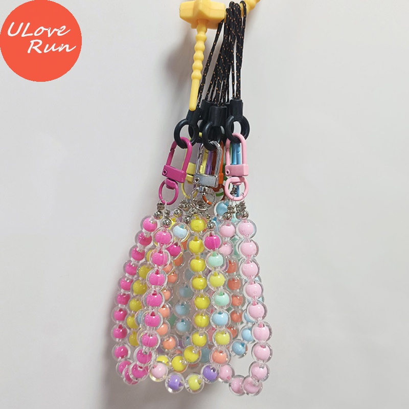 Uloverun Vòng Tay Chuỗi Hạt Gắn Điện Thoại Chống Rơi Hình Hoa Hướng Dương Dễ Thương Thời Trang Cho Nữ vn