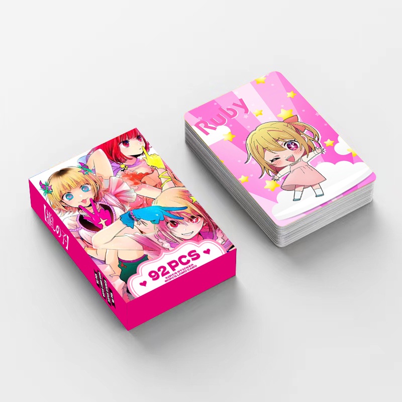 OSHI NO KO Photocard Lomo Card Postcard Stickers thẻ 60 chiếc + nhãn dán 32 chiếc