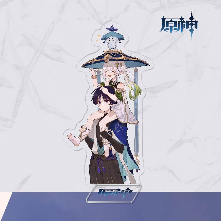 Mô hình Standee Genshin Impact Kunikuzushi Balladeer Scaramouche anime chibi acrylic standee trưng bày trang trí