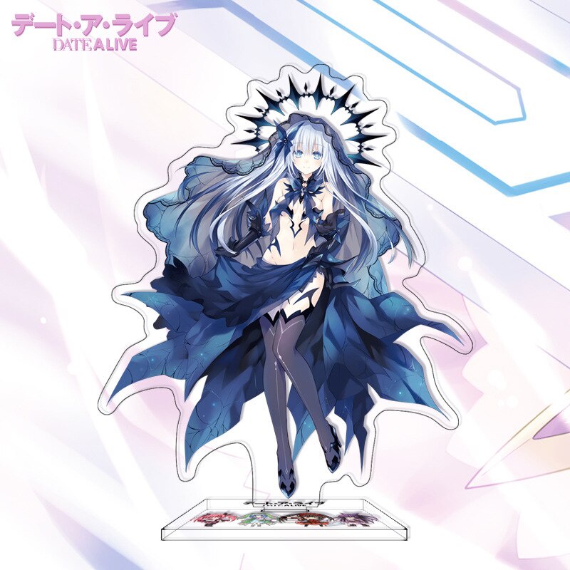 Mô hình Standee Anime Date A Live Yatogami Tohka Tobiichi Origami Tokisaki Kurumi để bàn tượng acrylic trong suốt