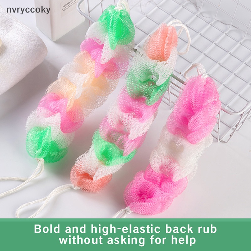 Bộ 1 / 2 Bàn Chải Xốp nylon Chà Lưng Mát Xa Cơ Thể Khi Tắm