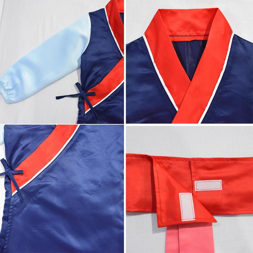 Bộ Trang Phục kimono Hóa Trang 3 Món Phong Cách Trung Hoa Cho Bé Gái