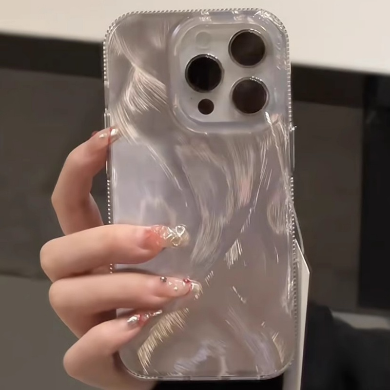 Sang Trọng Ốp Điện Thoại Hình Lông Vũ Màu gradient Cho iphone 15 pro max 14 pro max 13 pro max i13 13pro i11 12pro 12 pro max