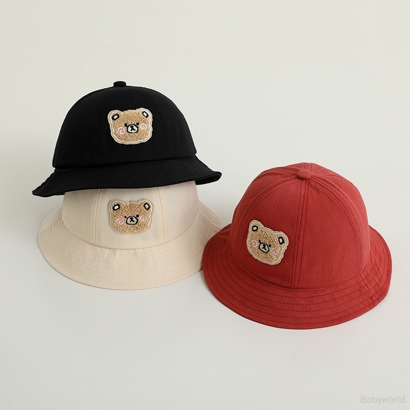 Mũ Xô Hình Gấu Hoạt Hình Chống Nắng Dành Cho Bé Trai Bé Gái
