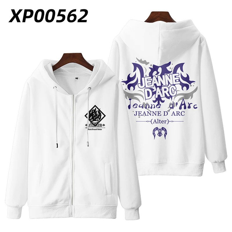 Áo Khoác hoodie Có Khóa Kéo In Hình anime fate stay night / grand order fgo saber 3d
