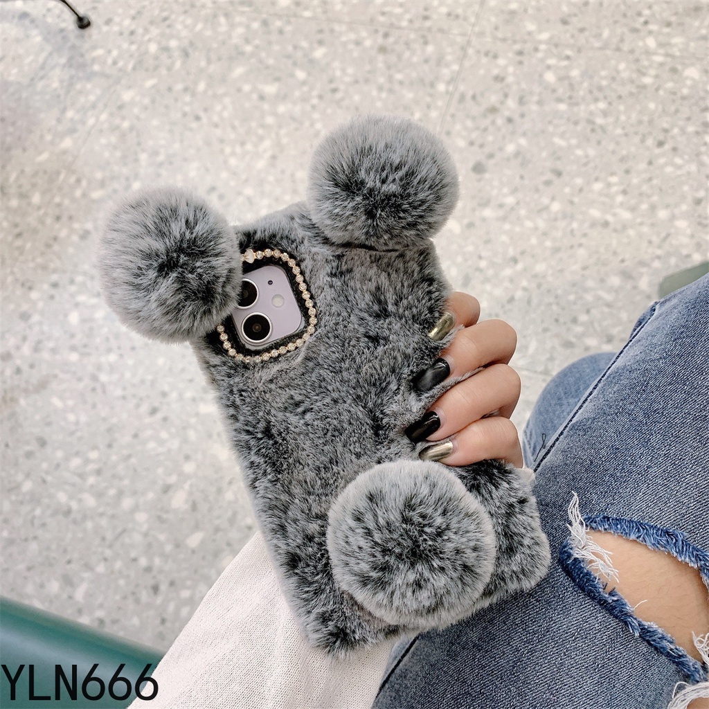 Vivo Ốp Điện Thoại Đính Bóng Lông Dễ Thương Cho Vivoy36 y35 y27 y22 y21 y75 y55 y77 y72 y21t y52 y30 y50 y22s y33s