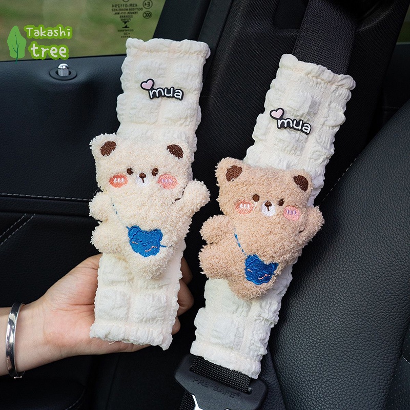 Đệm Bọc Dây Đai An Toàn Họa Tiết Hoạt Hình Cho Xe Hơi