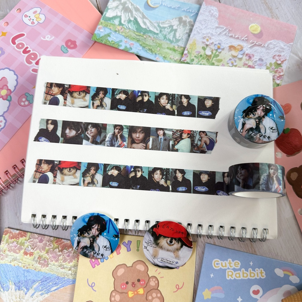 StrayKids Social Path 5-star Dome Tour 2023 Washi Tape V Album Layover Diy Stickers