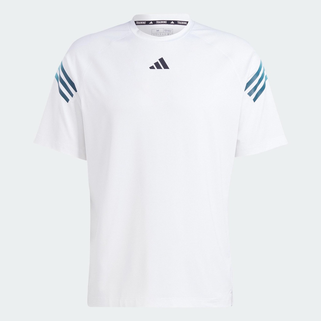 adidas Tập luyện Áo Thun Tập Luyện 3 Sọc Train Icons Nam trắng IJ8127